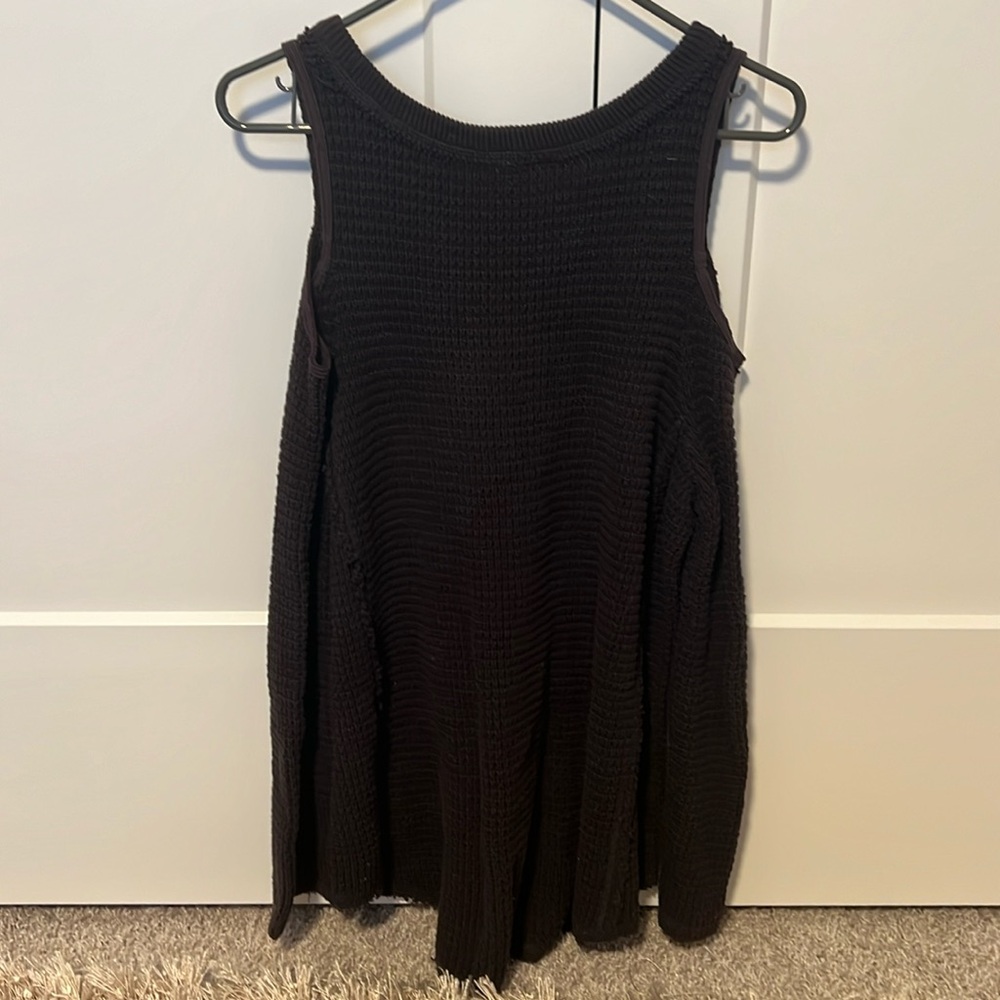 Free People open shoulder sweater